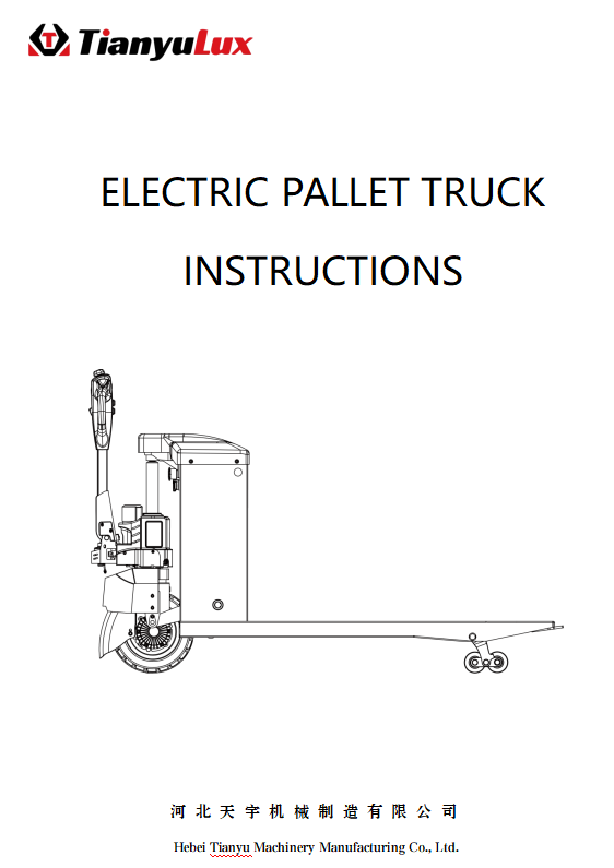 Instructies voor elektrische palletwagens